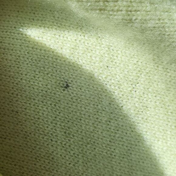 J. CREW Cashmere Crewneck Neon Lime Green Long Sleeve Sweater Sz XS - Picture 2 of 16